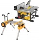 DeWALT DWE7485 garenvirziena leņķzāģis + DE7400 statīvs ar riteņiem
